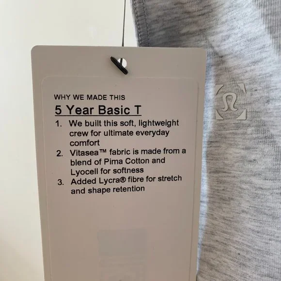 Lululemon 5 Year Basic T - Picture 7 of 7